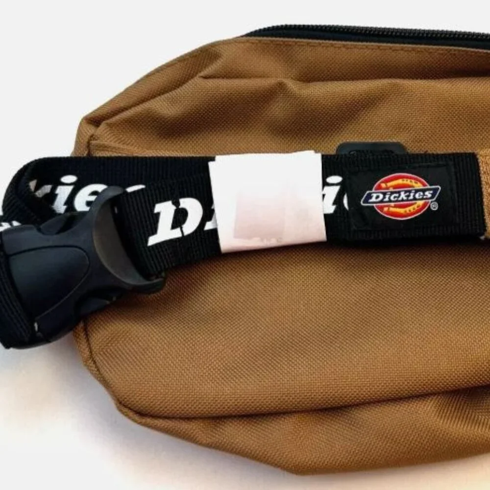 Dickies Logo Hipsack Bag Unisex Men's Women's 6" x 9.25" x 2.75" Brown New - Picture 6 of 13